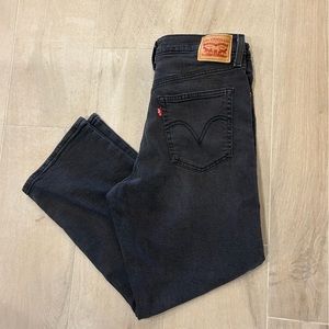 Levi’s Ribcage Straight Ankle Jeans Black